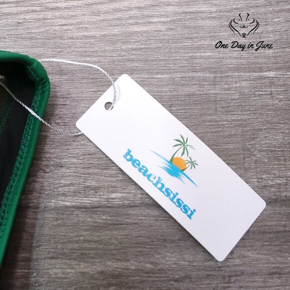 Beachsissi Cross Front Cropped Bikini Top Size M - Picture 2 of 4